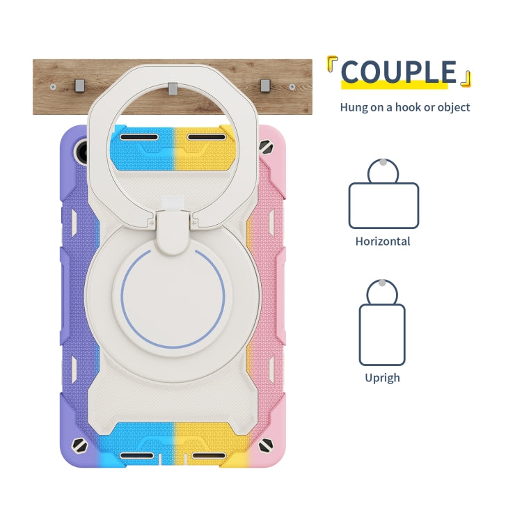 For Huawei MatePad SE 10.4 2023 Armor Contrast Color Silicone + PC Tablet Case(Colorful Pink) - Huawei by PMC TechLife | Online Shopping South Africa | PMC TechLife | Buy Now Pay Later Mobicred