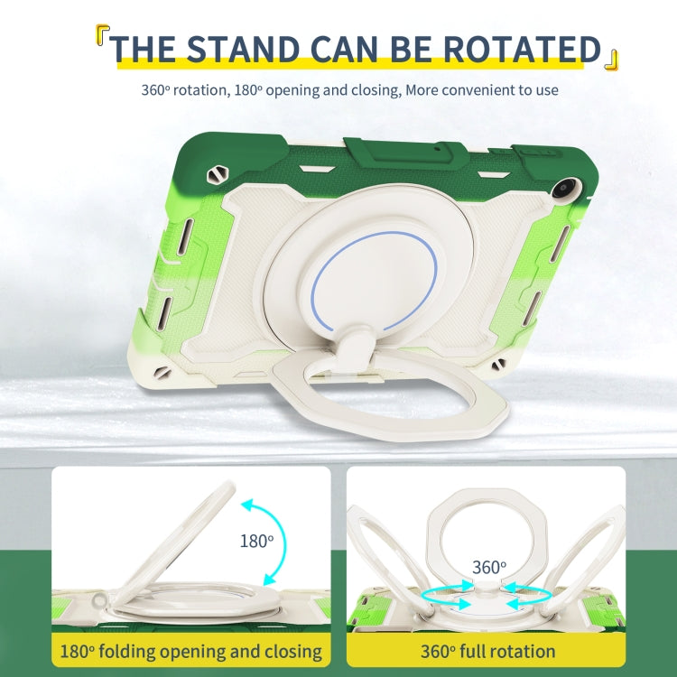 For Huawei MatePad SE 10.4 2023 Armor Contrast Color Silicone + PC Tablet Case(Colorful Green) - Huawei by PMC TechLife | Online Shopping South Africa | PMC TechLife | Buy Now Pay Later Mobicred