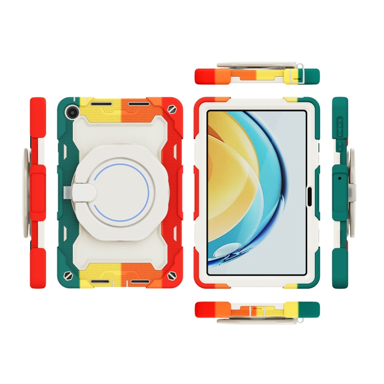 For Huawei MatePad SE 10.4 2023 Armor Contrast Color Silicone + PC Tablet Case(Colorful Red) - Huawei by PMC TechLife | Online Shopping South Africa | PMC TechLife | Buy Now Pay Later Mobicred