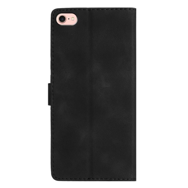 For iPhone 16e Flower Butterfly Embossing Pattern Leather Phone Case(Black) - iPhone 16e Cases by PMC TechLife | Online Shopping South Africa | PMC TechLife | Buy Now Pay Later Mobicred