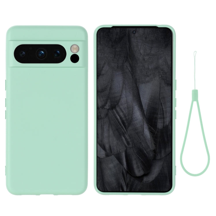For Google Pixel 8 Pro Pure Color Liquid Silicone Shockproof Phone Case(Green) - free shipping - PMC TechLife - Order now!