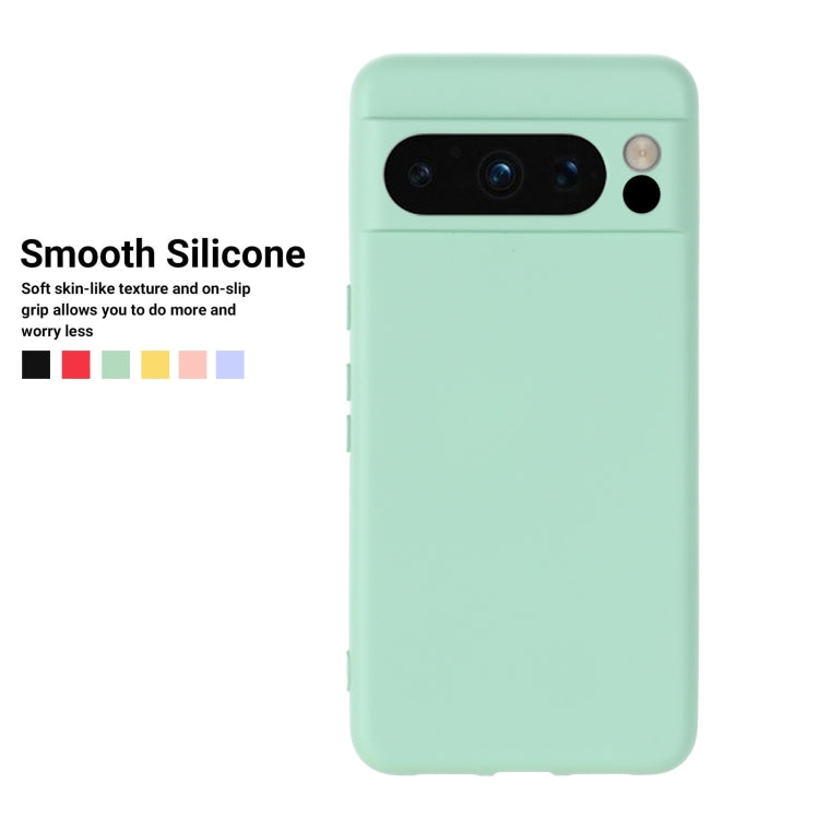 For Google Pixel 8 Pro Pure Color Liquid Silicone Shockproof Phone Case(Green) - free shipping - PMC TechLife - Order now!