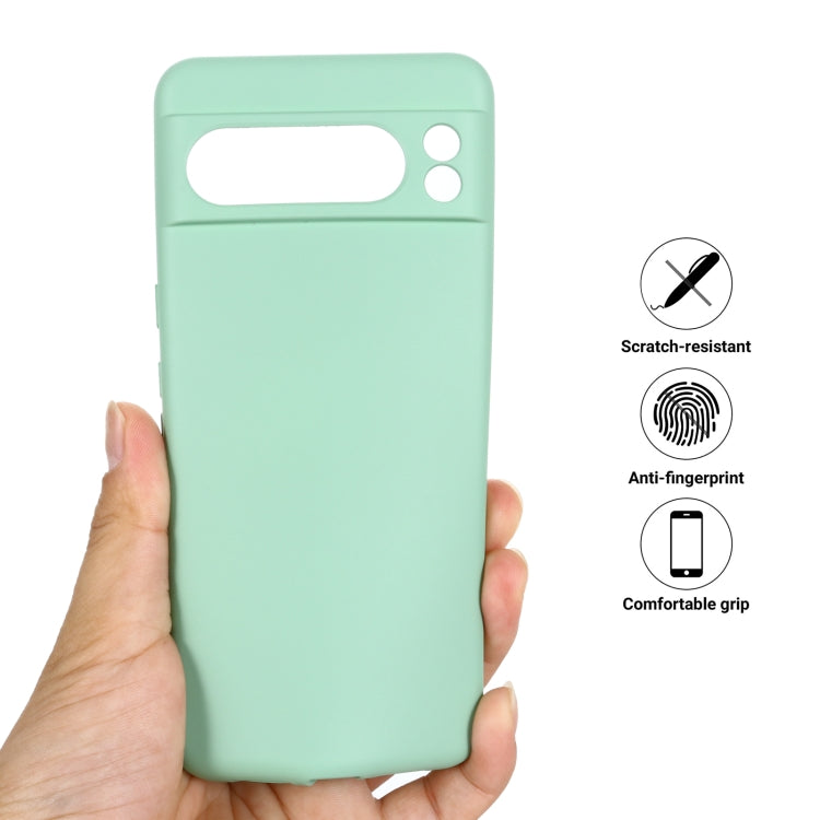 For Google Pixel 8 Pro Pure Color Liquid Silicone Shockproof Phone Case(Green) - free shipping - PMC TechLife - Order now!
