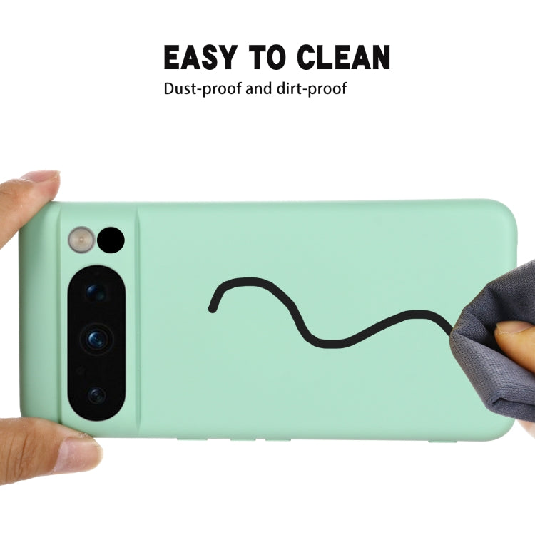 For Google Pixel 8 Pro Pure Color Liquid Silicone Shockproof Phone Case(Green) - free shipping - PMC TechLife - Order now!