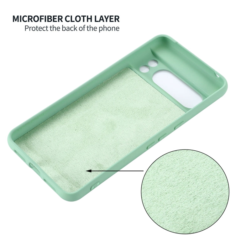 For Google Pixel 8 Pro Pure Color Liquid Silicone Shockproof Phone Case(Green) - free shipping - PMC TechLife - Order now!