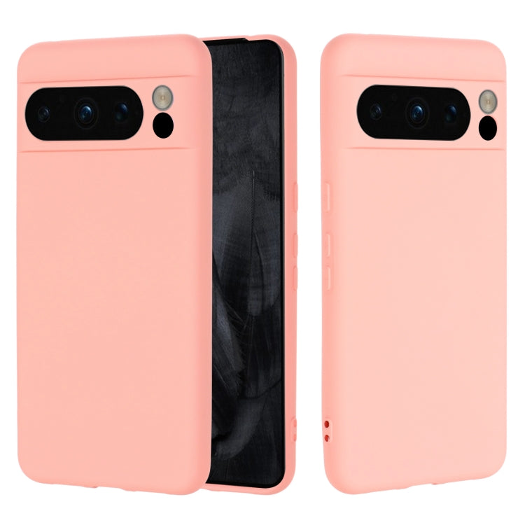 For Google Pixel 8 Pro Pure Color Liquid Silicone Shockproof Phone Case(Pink) - free shipping - PMC TechLife - Order now!