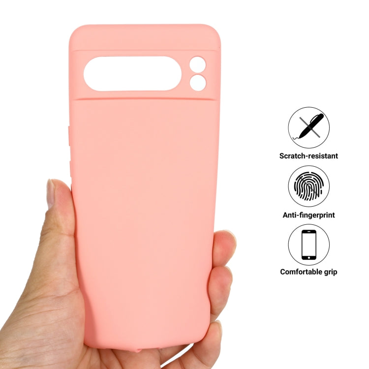 For Google Pixel 8 Pro Pure Color Liquid Silicone Shockproof Phone Case(Pink) - free shipping - PMC TechLife - Order now!