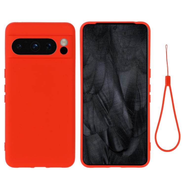 For Google Pixel 8 Pro Pure Color Liquid Silicone Shockproof Phone Case(Red) - free shipping - PMC TechLife - Order now!