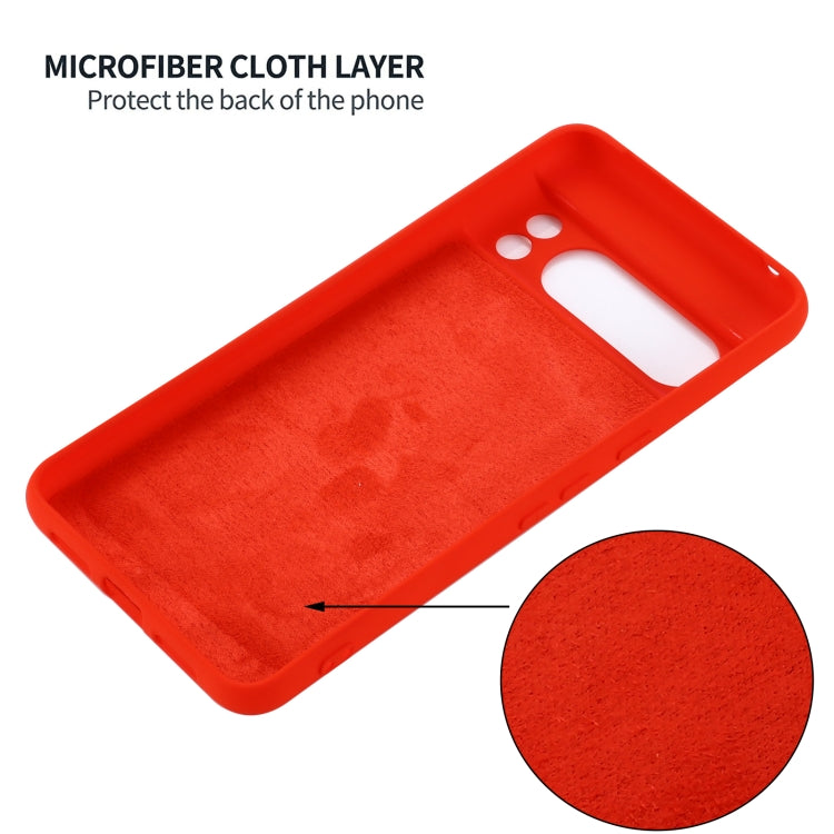 For Google Pixel 8 Pro Pure Color Liquid Silicone Shockproof Phone Case(Red) - free shipping - PMC TechLife - Order now!