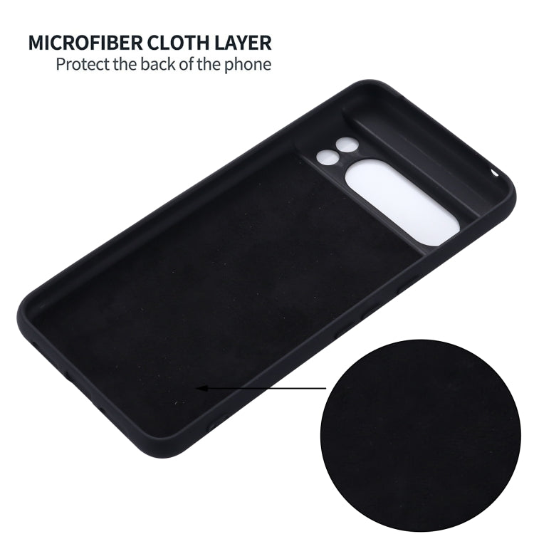 For Google Pixel 8 Pro Pure Color Liquid Silicone Shockproof Phone Case(Black) - free shipping - PMC TechLife - Order now!