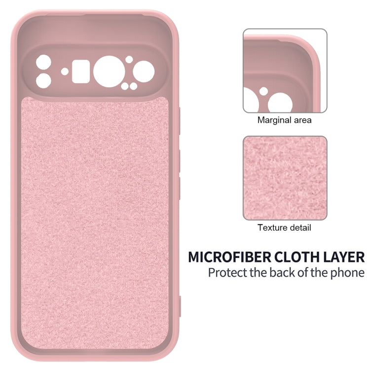 For Google Pixel 9 Pro Pure Color Liquid Silicone Shockproof Phone Case(Pink) - Google Cases by PMC TechLife | Online Shopping South Africa | PMC TechLife | Buy Now Pay Later Mobicred