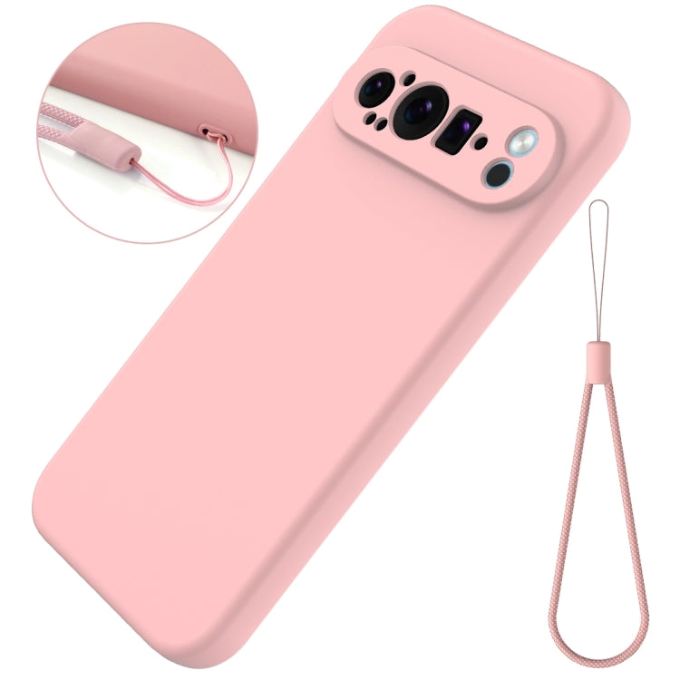 For Google Pixel 9 Pro XL Pure Color Liquid Silicone Shockproof Phone Case(Pink) - Google Cases by PMC TechLife | Online Shopping South Africa | PMC TechLife | Buy Now Pay Later Mobicred