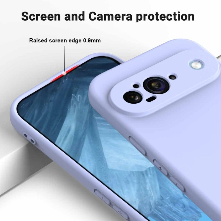 For Google Pixel 9 Pure Color Liquid Silicone Shockproof Phone Case(Purple) - Google Cases by PMC TechLife | Online Shopping South Africa | PMC TechLife | Buy Now Pay Later Mobicred