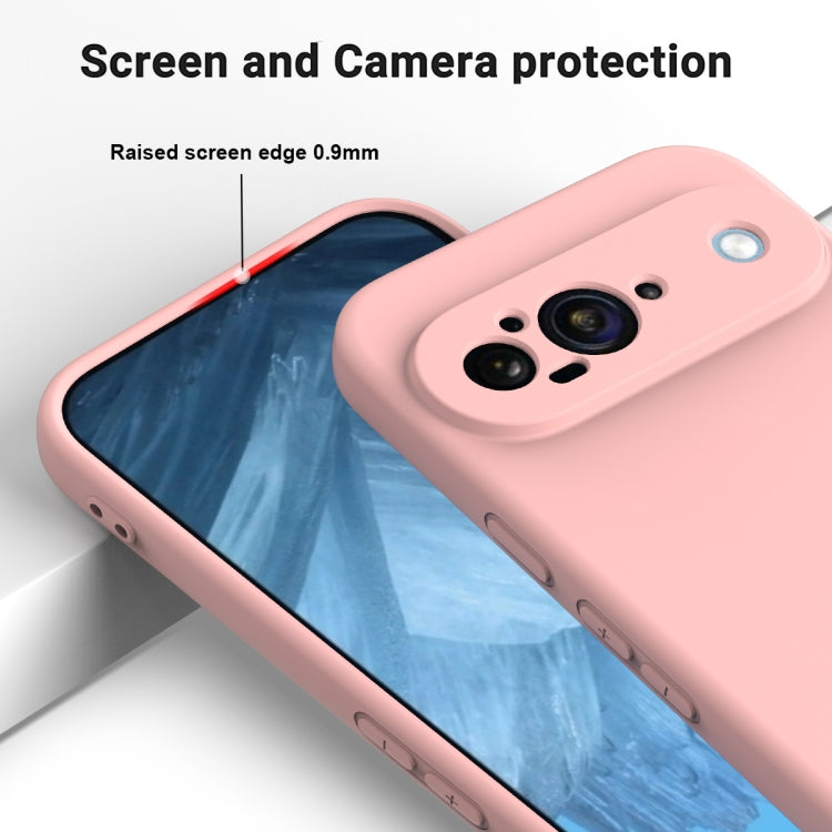 For Google Pixel 9 Pure Color Liquid Silicone Shockproof Phone Case(Pink) - Google Cases by PMC TechLife | Online Shopping South Africa | PMC TechLife | Buy Now Pay Later Mobicred