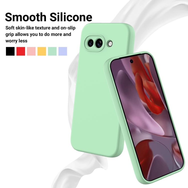 For Google Pixel 9a Pure Color Liquid Silicone Shockproof Phone Case(Green) - free shipping - PMC TechLife - Order now!