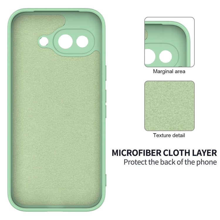 For Google Pixel 9a Pure Color Liquid Silicone Shockproof Phone Case(Green) - free shipping - PMC TechLife - Order now!