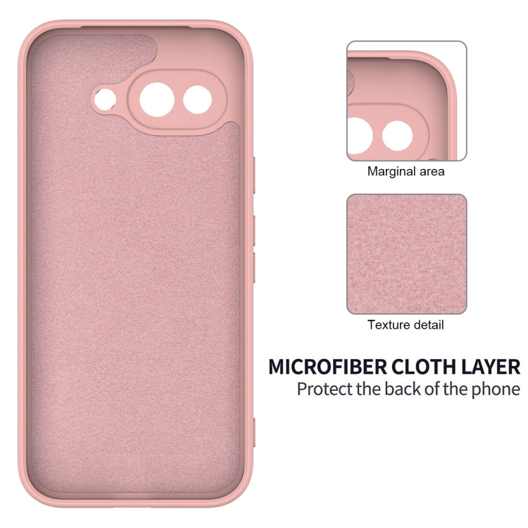 For Google Pixel 9a Pure Color Liquid Silicone Shockproof Phone Case(Pink) - free shipping - PMC TechLife - Order now!