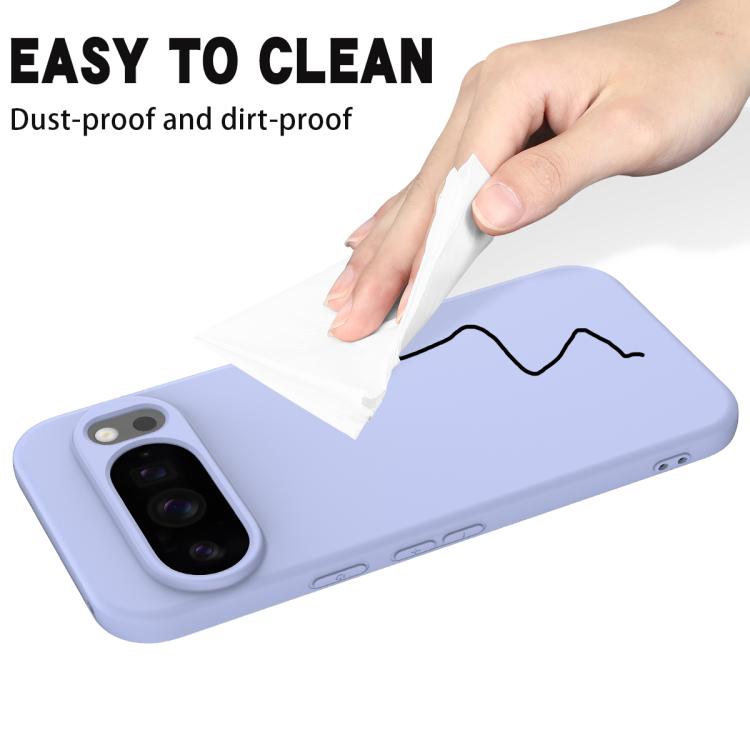 For Google Pixel 10 Pro XL Pure Color Liquid Silicone Shockproof Phone Case(Purple) - free shipping - PMC TechLife - Order now!