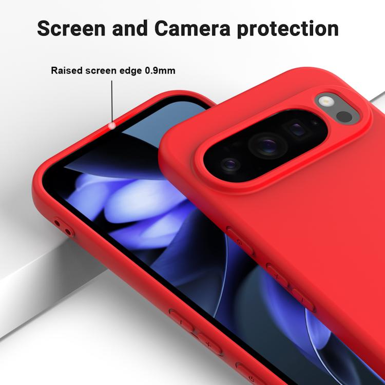 For Google Pixel 10 Pro XL Pure Color Liquid Silicone Shockproof Phone Case(Red) - free shipping - PMC TechLife - Order now!