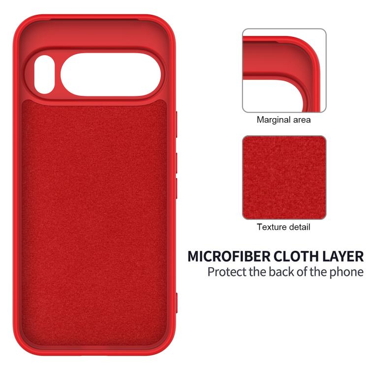 For Google Pixel 10 Pro XL Pure Color Liquid Silicone Shockproof Phone Case(Red) - free shipping - PMC TechLife - Order now!
