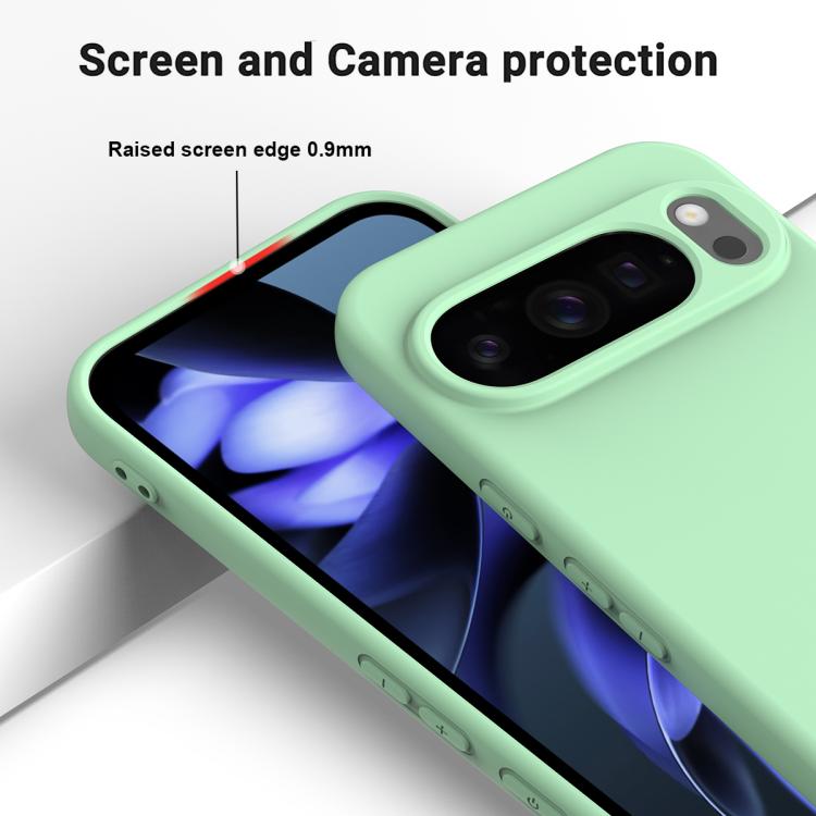 For Google Pixel 10 Pro Pure Color Liquid Silicone Shockproof Phone Case(Green) - free shipping - PMC TechLife - Order now!