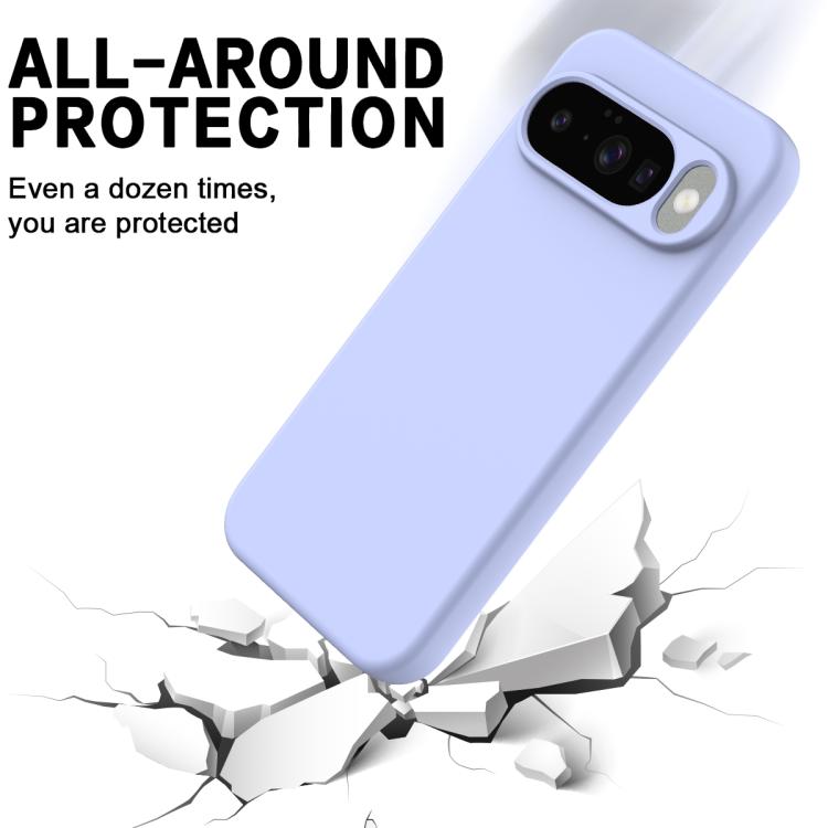 For Google Pixel 10 Pure Color Liquid Silicone Shockproof Phone Case(Purple) - free shipping - PMC TechLife - Order now!
