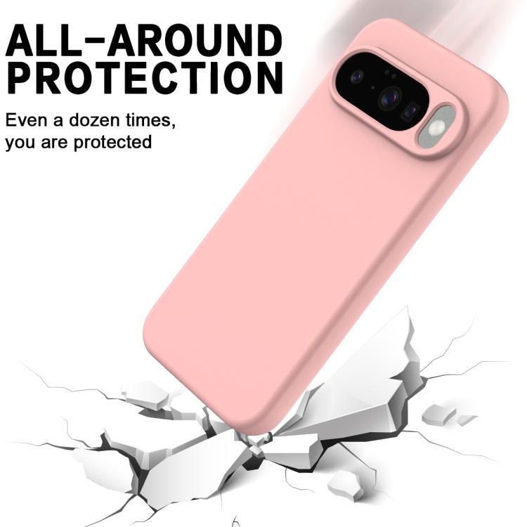For Google Pixel 10 Pure Color Liquid Silicone Shockproof Phone Case(Pink) - free shipping - PMC TechLife - Order now!