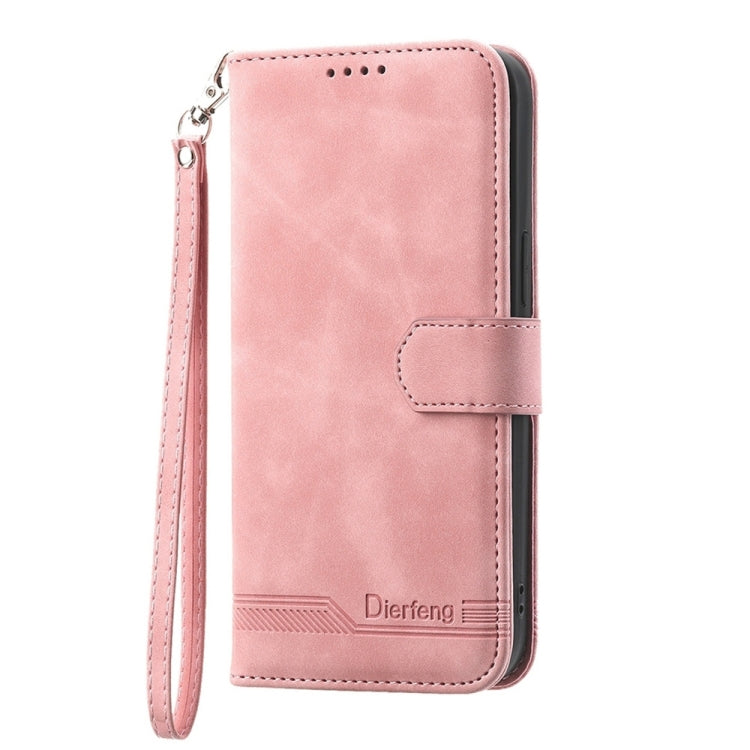 For Xiaomi 14 Dierfeng Dream Line TPU + PU Leather Phone Case(Pink) - 14 Cases by PMC TechLife | Online Shopping South Africa | PMC TechLife | Buy Now Pay Later Mobicred