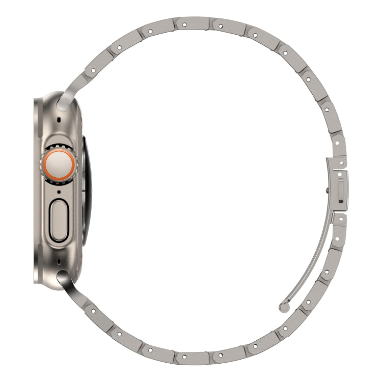 Double Rows Metal Watch Band For Apple Watch SE 2023 40mm(Titanium) - Watch Bands by PMC TechLife | Online Shopping South Africa | PMC TechLife