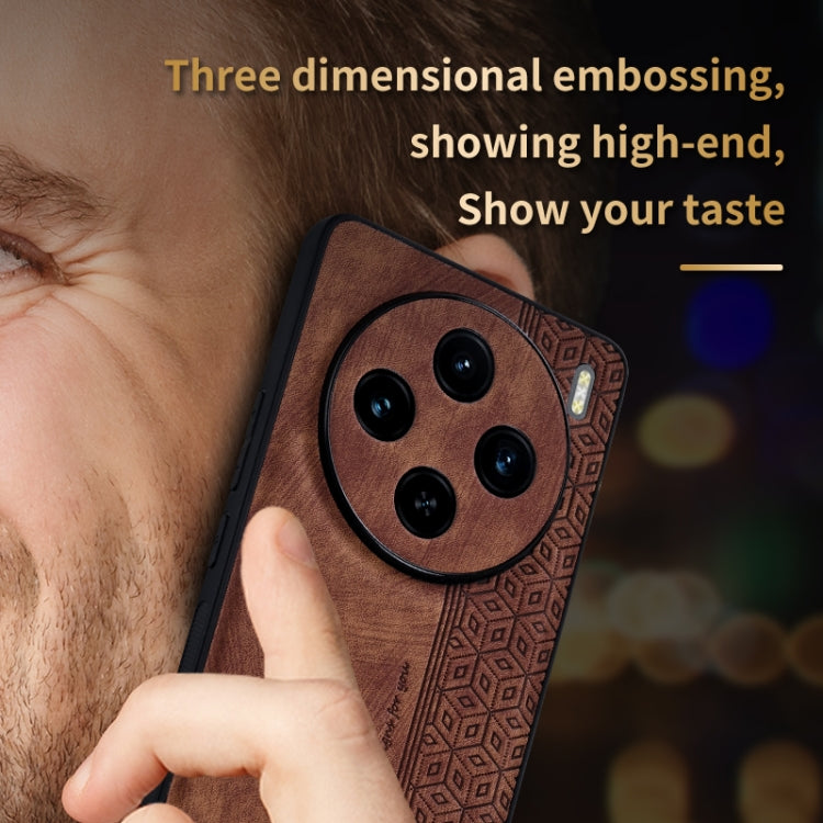 For vivo X100 AZNS 3D Embossed Skin Feel Phone Case(Dark Green) - vivo Cases by AZNS | Online Shopping South Africa | PMC Jewellery | Buy Now Pay Later Mobicred