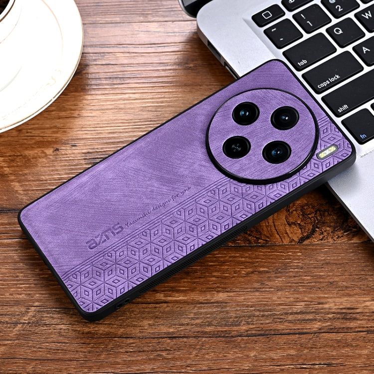 For vivo X100 AZNS 3D Embossed Skin Feel Phone Case(Purple) - vivo Cases by AZNS | Online Shopping South Africa | PMC Jewellery | Buy Now Pay Later Mobicred