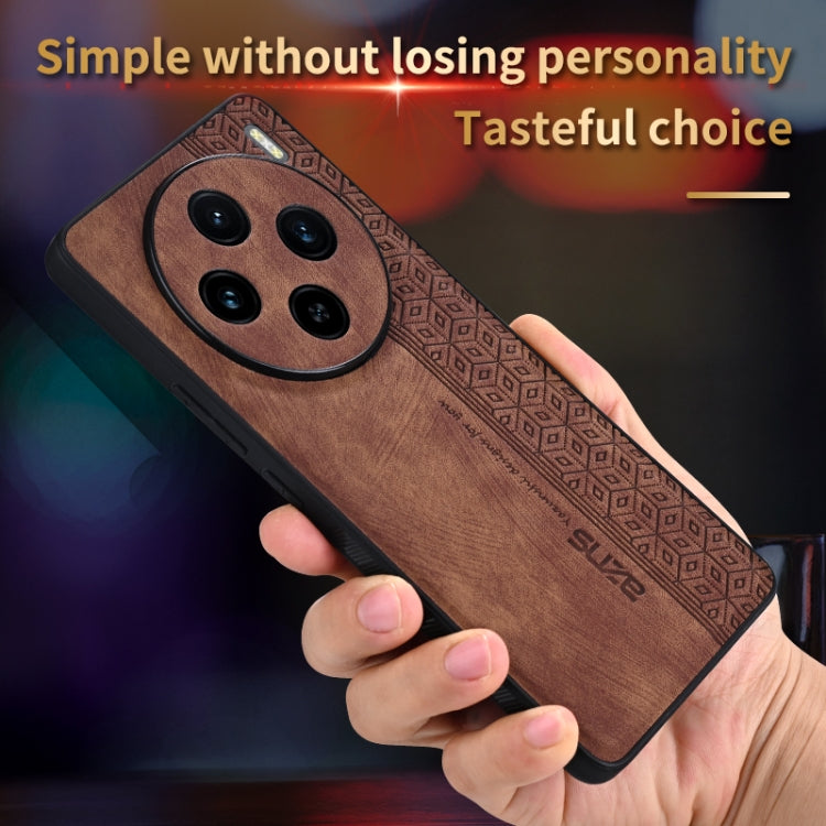 For vivo X100 AZNS 3D Embossed Skin Feel Phone Case(Purple) - vivo Cases by AZNS | Online Shopping South Africa | PMC Jewellery | Buy Now Pay Later Mobicred