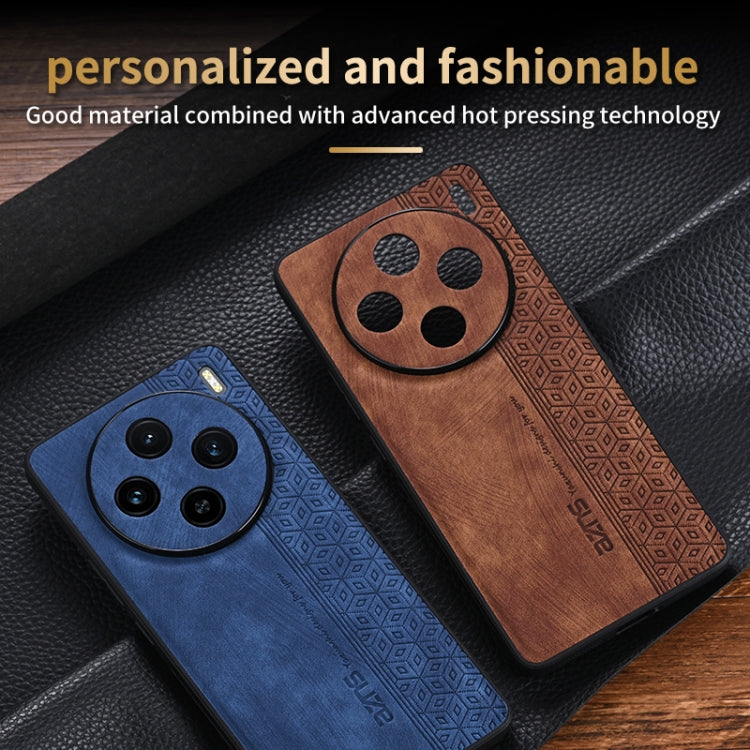 For vivo X100 AZNS 3D Embossed Skin Feel Phone Case(Purple) - vivo Cases by AZNS | Online Shopping South Africa | PMC Jewellery | Buy Now Pay Later Mobicred
