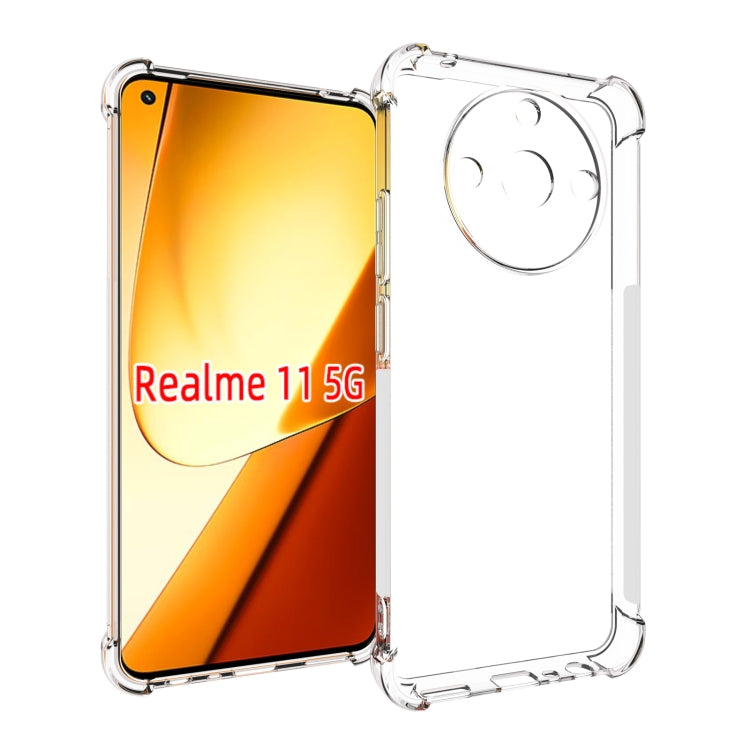 For Realme 11 5G Shockproof Non-slip Thickening TPU Phone Case(Transparent) - Realme Cases by PMC TechLife | Online Shopping South Africa | PMC TechLife | Buy Now Pay Later Mobicred