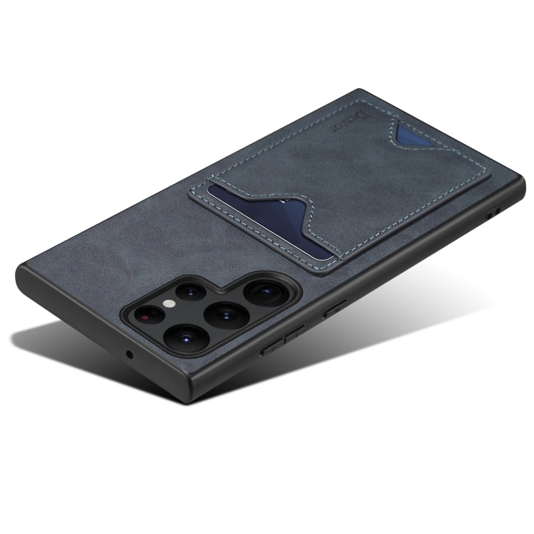 For Samsung Galaxy S24 Ultra 5G Denior PU Back Cover Card Slot Holder Phone Case(Grey) - free shipping - PMC Jewellery - Order now!