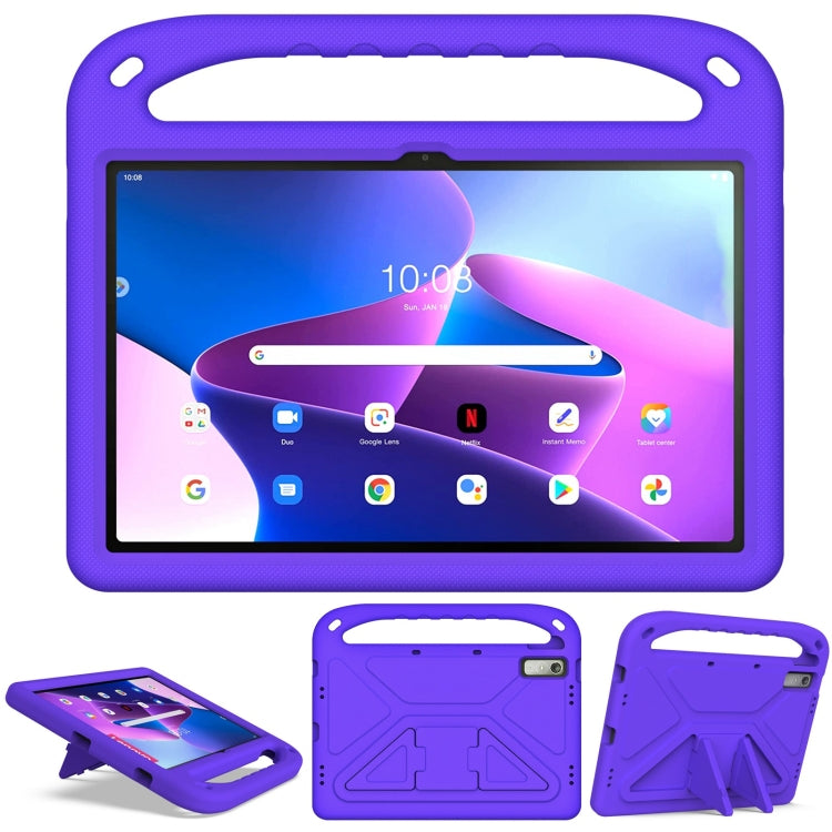 For Lenovo Tab P11 Gen 2 11.5 Handle EVA Shockproof Tablet Case with Holder(Purple) - Lenovo by PMC TechLife | Online Shopping South Africa | PMC TechLife | Buy Now Pay Later Mobicred