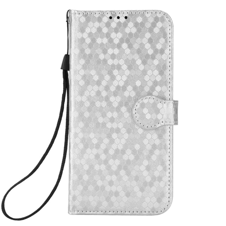 For Google Pixel 9 Pro Honeycomb Dot Texture Leather Phone Case(Silver) - Google Cases by PMC TechLife | Online Shopping South Africa | PMC TechLife | Buy Now Pay Later Mobicred