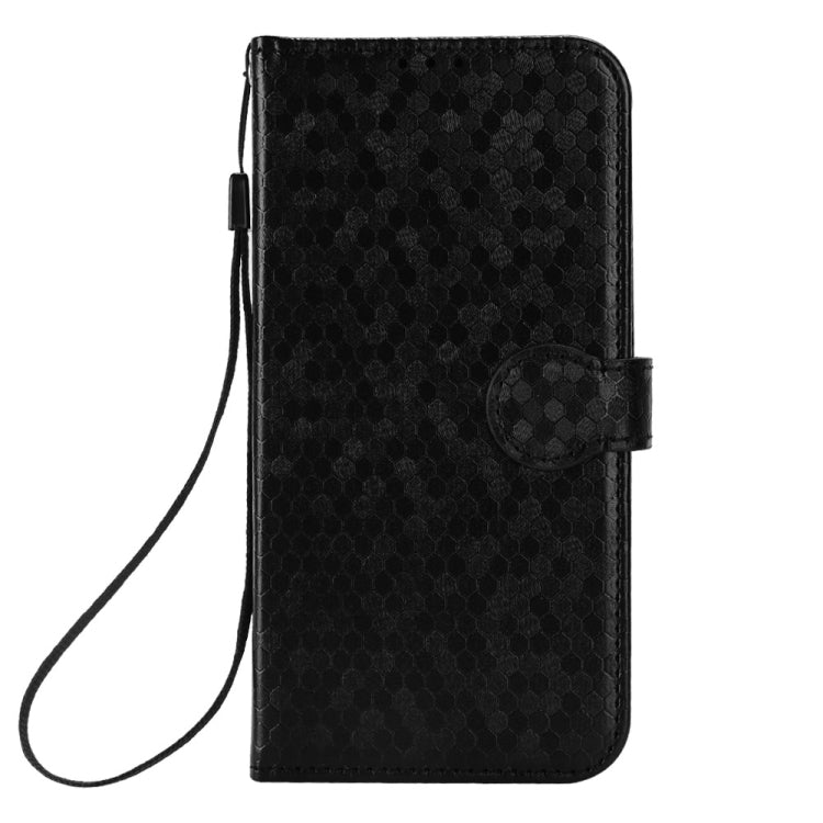 For Google Pixel 9 Honeycomb Dot Texture Leather Phone Case(Black) - Google Cases by PMC TechLife | Online Shopping South Africa | PMC TechLife | Buy Now Pay Later Mobicred