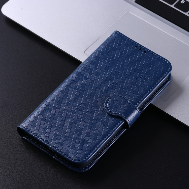 For Google Pixel 9 Honeycomb Dot Texture Leather Phone Case(Blue) - Google Cases by PMC TechLife | Online Shopping South Africa | PMC TechLife | Buy Now Pay Later Mobicred