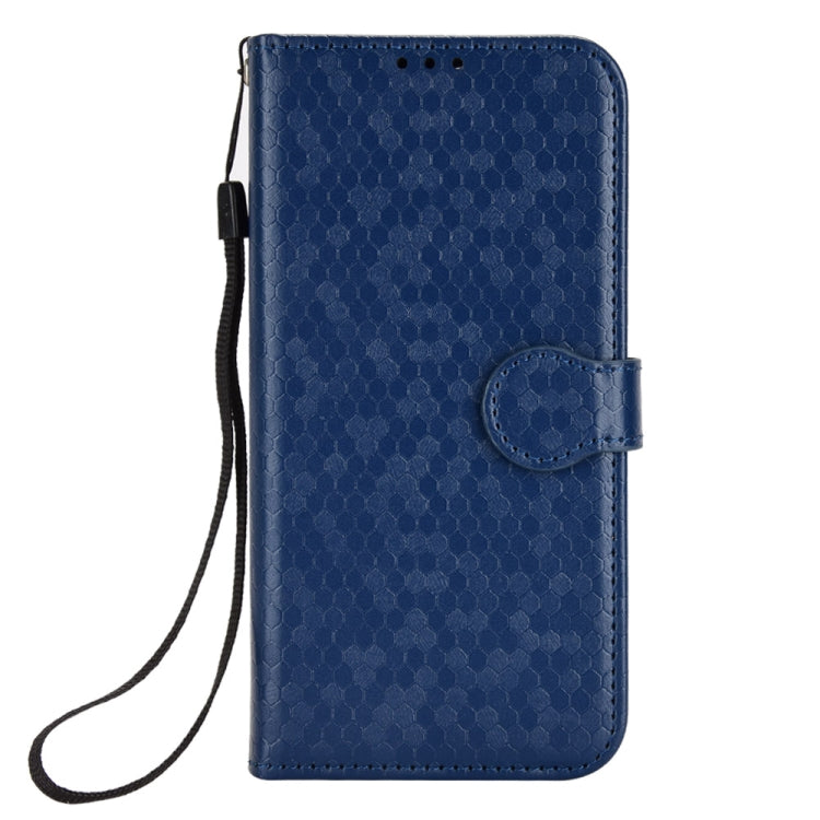 For Google Pixel 9 Honeycomb Dot Texture Leather Phone Case(Blue) - Google Cases by PMC TechLife | Online Shopping South Africa | PMC TechLife | Buy Now Pay Later Mobicred