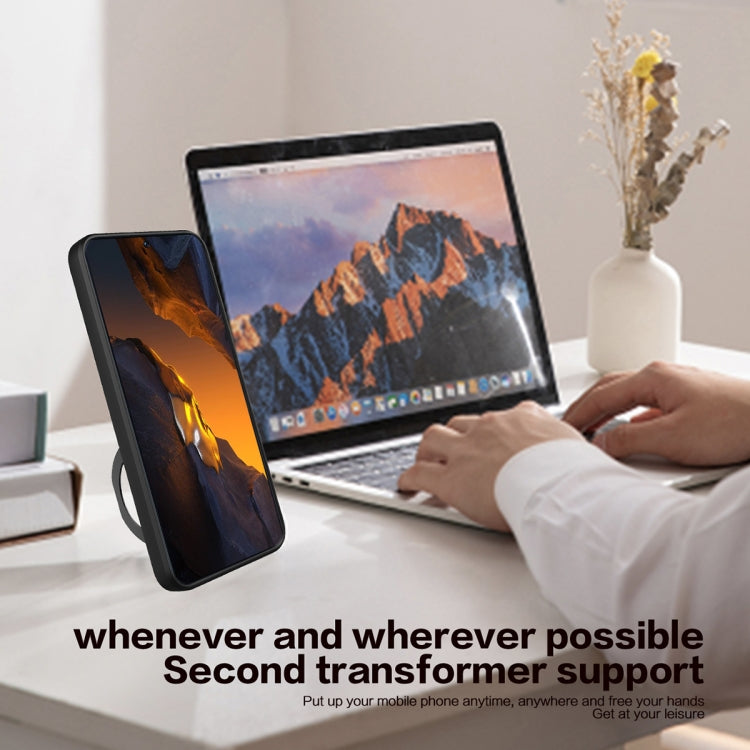 For Xiaomi Redmi Note 12 Turbo CD Texture Sliding Camshield Magnetic Holder Phone Case(Black) - Xiaomi Cases by PMC TechLife | Online Shopping South Africa | PMC TechLife | Buy Now Pay Later Mobicred