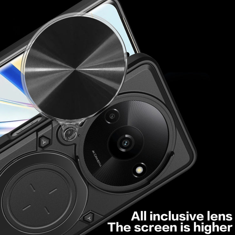 For Xiaomi Redmi A3 CD Texture Sliding Camshield Magnetic Holder Phone Case(Blue) - Xiaomi Cases by PMC TechLife | Online Shopping South Africa | PMC TechLife | Buy Now Pay Later Mobicred