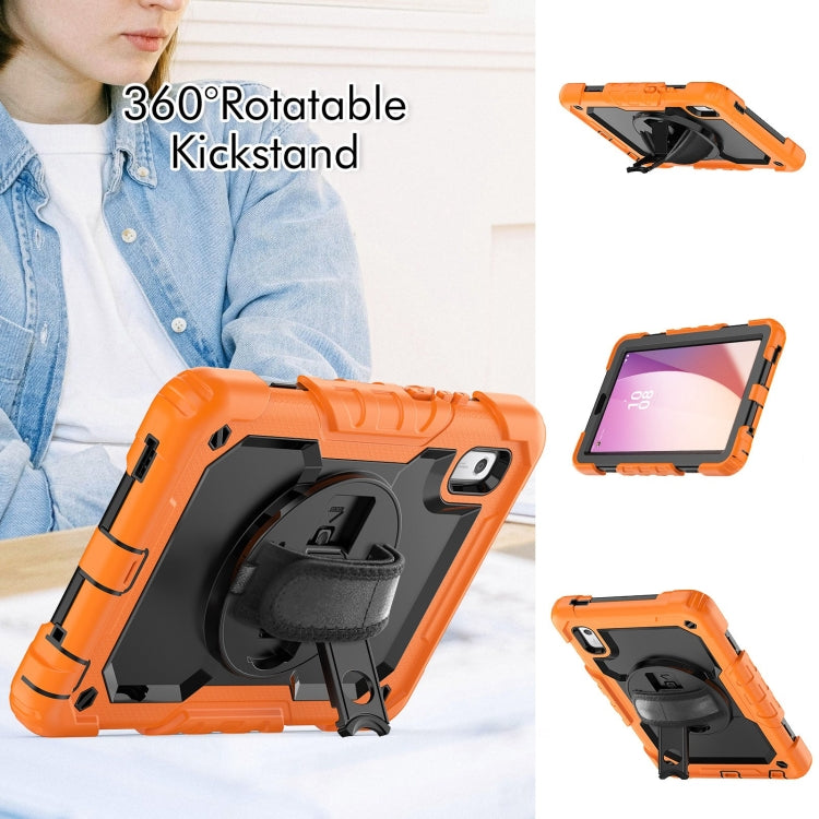 For Lenovo Tab M9 Silicone Hybrid PC Tablet Case with Shoulder Strap(Orange) - Lenovo by PMC TechLife | Online Shopping South Africa | PMC TechLife | Buy Now Pay Later Mobicred