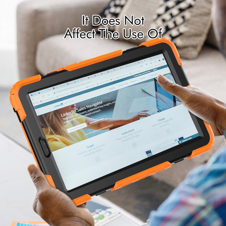 For Lenovo Tab M9 Silicone Hybrid PC Tablet Case with Shoulder Strap(Orange) - Lenovo by PMC TechLife | Online Shopping South Africa | PMC TechLife | Buy Now Pay Later Mobicred