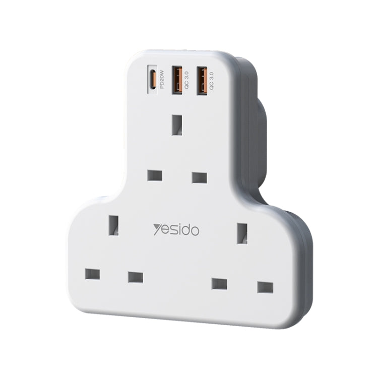Yesido MC-15 PD+QC 3.0 3250W Home High Power Fast Charging Socket, Plug Type:UK Plug(White) - Extension Socket by Yesido | Online Shopping South Africa | PMC TechLife | Buy Now Pay Later Mobicred