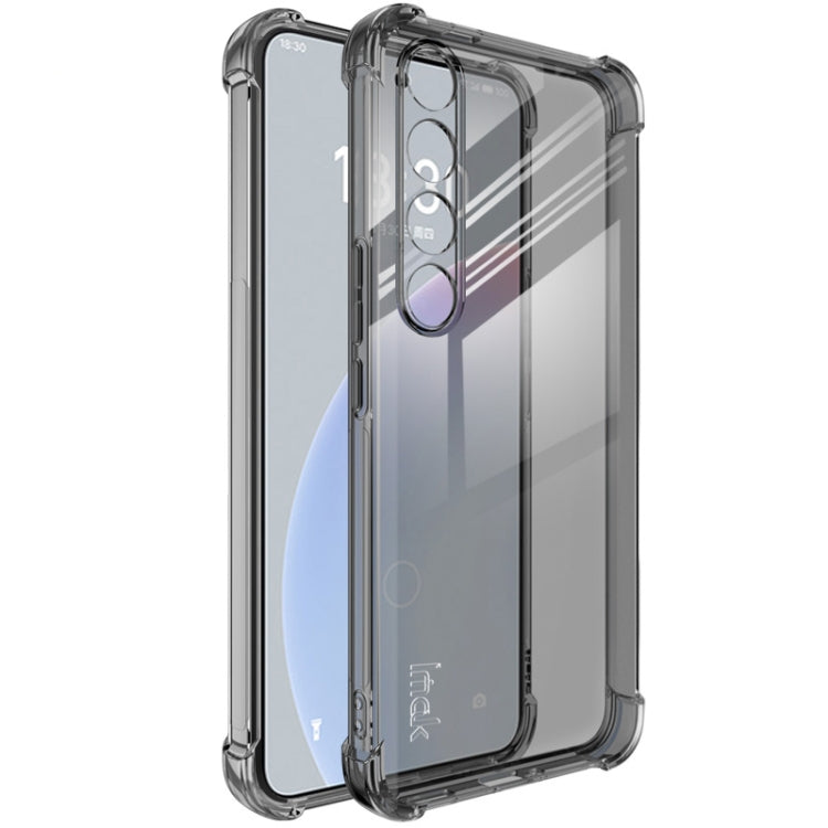 For Meizu 20 Pro 5G imak Shockproof Airbag TPU Phone Case(Transparent Black) - free shipping - PMC Jewellery - Order now!