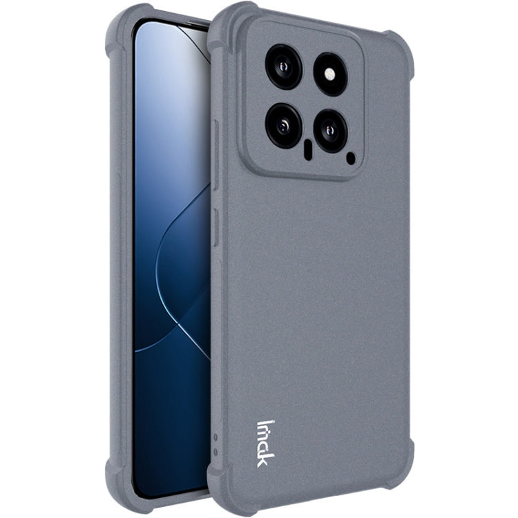 For Xiaomi 14 5G imak Shockproof Airbag TPU Phone Case(Matte Grey) - free shipping - PMC Jewellery - Order now!