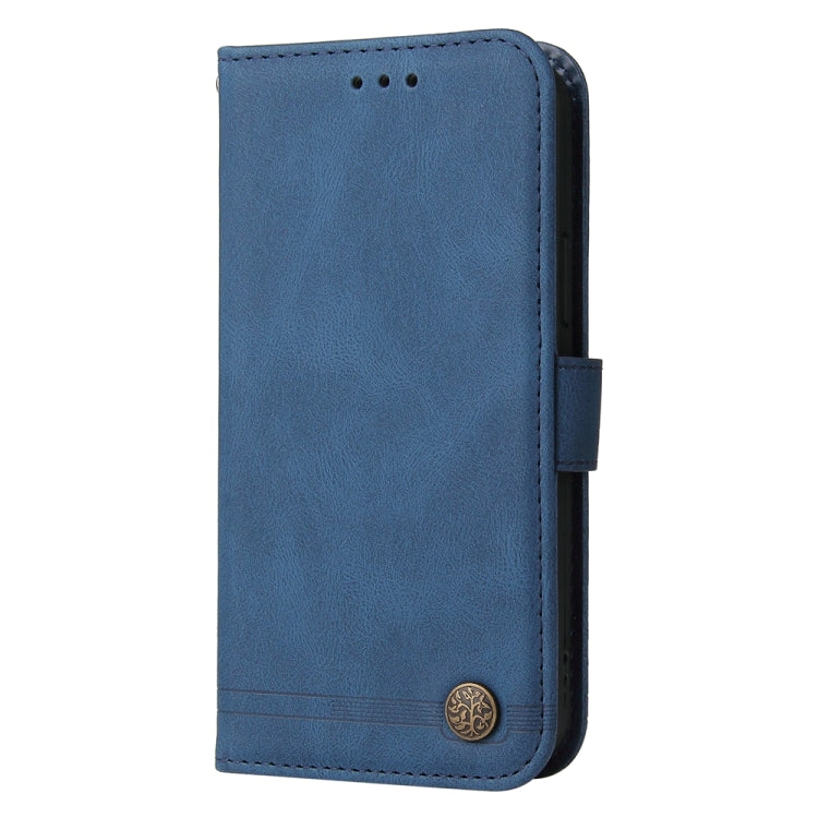 For Xiaomi Redmi K70 / K70 Pro Skin Feel Life Tree Metal Button Leather Phone Case(Blue) - Xiaomi Cases by PMC Jewellery | Online Shopping South Africa | PMC Jewellery | Buy Now Pay Later Mobicred