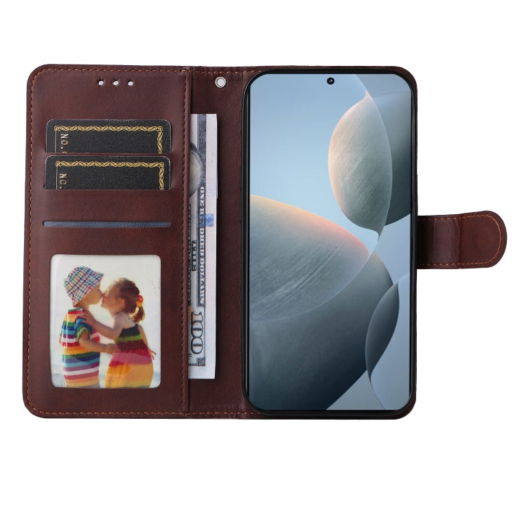 For Xiaomi Redmi K70 / K70 Pro Classic Calf Texture Flip Leather Phone Case(Brown) - Xiaomi Cases by PMC Jewellery | Online Shopping South Africa | PMC Jewellery | Buy Now Pay Later Mobicred