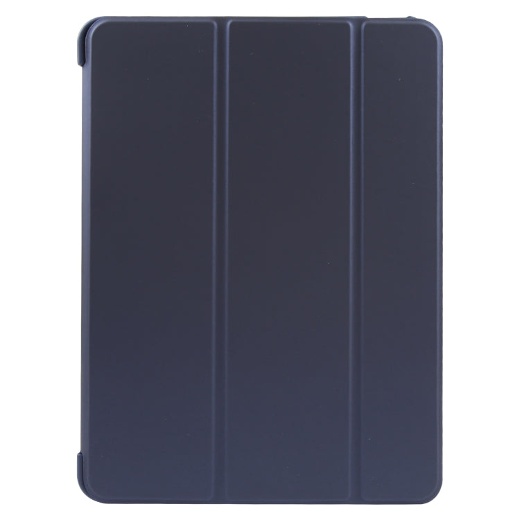 For iPad 10.9 2022 / Air 5 / Air 4 GEBEI 3-folding Holder Shockproof Flip Leather Tablet Case(Dark Blue) - free shipping - PMc TechLife - Order now!